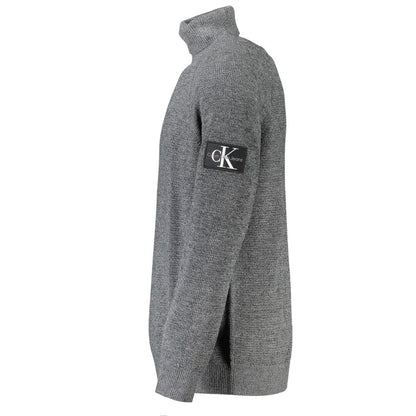 Calvin Klein Grigio Wool Mens Sweater