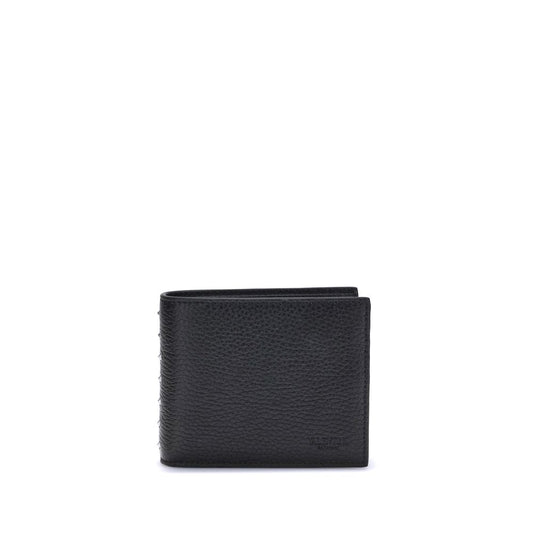 Valentino Garavani Black Calf Leather Bos Taurus Wallet