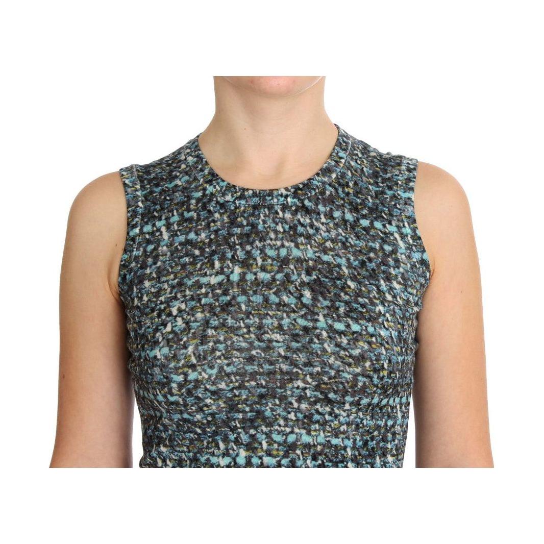 Dolce & Gabbana Elegant Blue Wool Vest Pullover Top Dolce & Gabbana