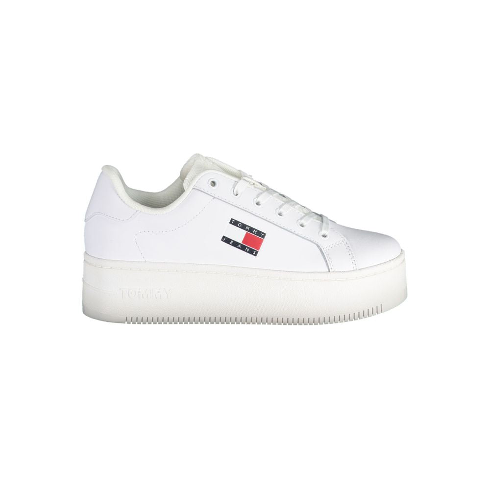 Tommy Hilfiger Bianco Leather Women Sneaker