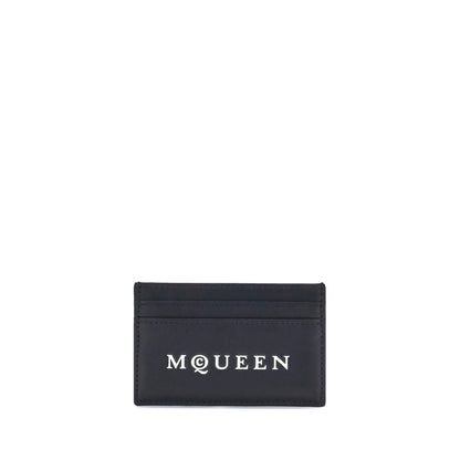 Alexander McQueen Black Calf Leather Bos Taurus Wallet