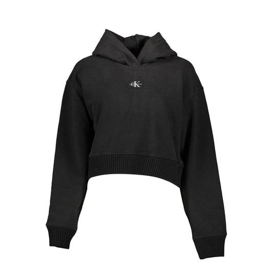 Calvin Klein Black Cotton Women's Sweatshirt