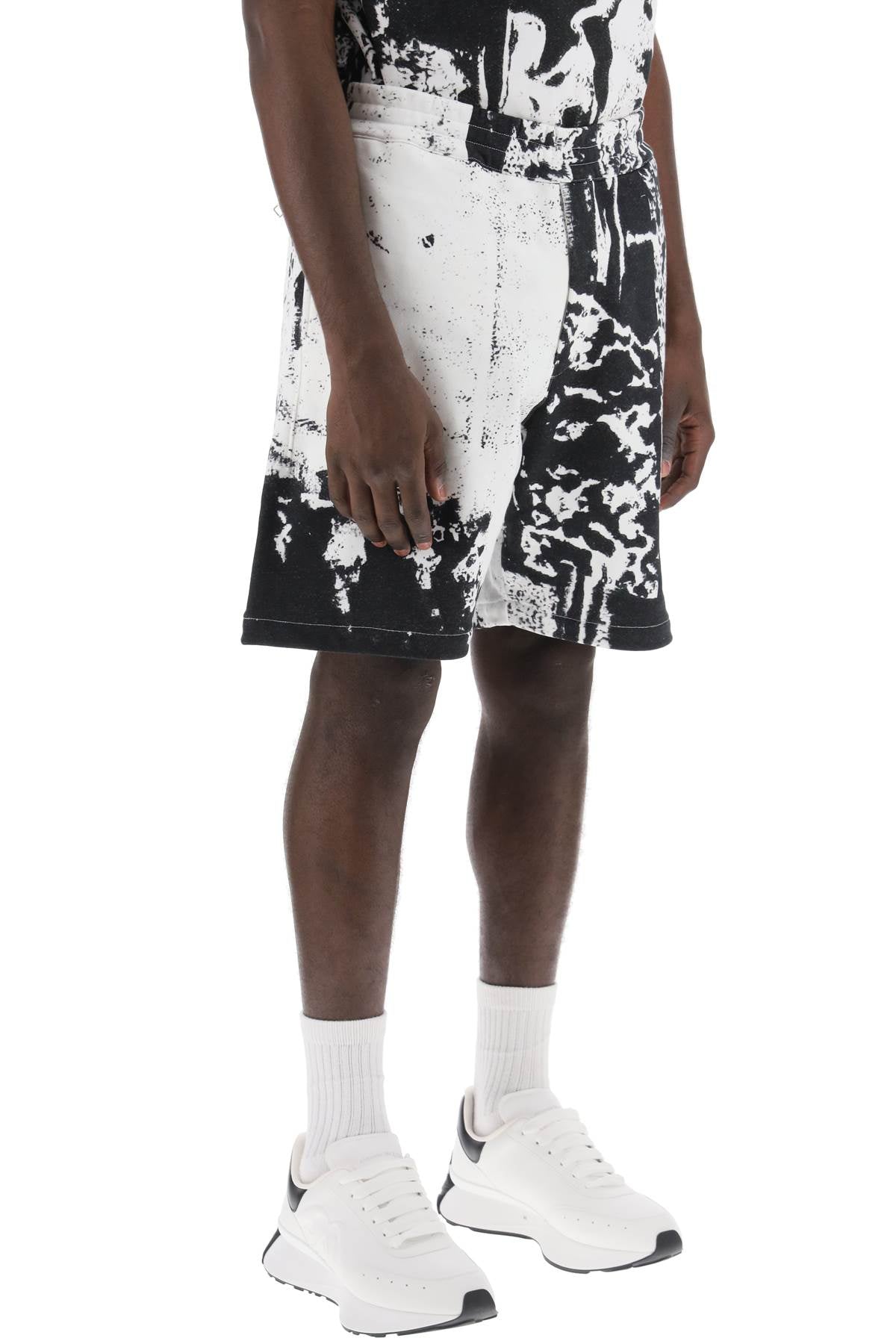 Alexander Mcqueen fold print sweat shorts Short trousers Alexander Mcqueen