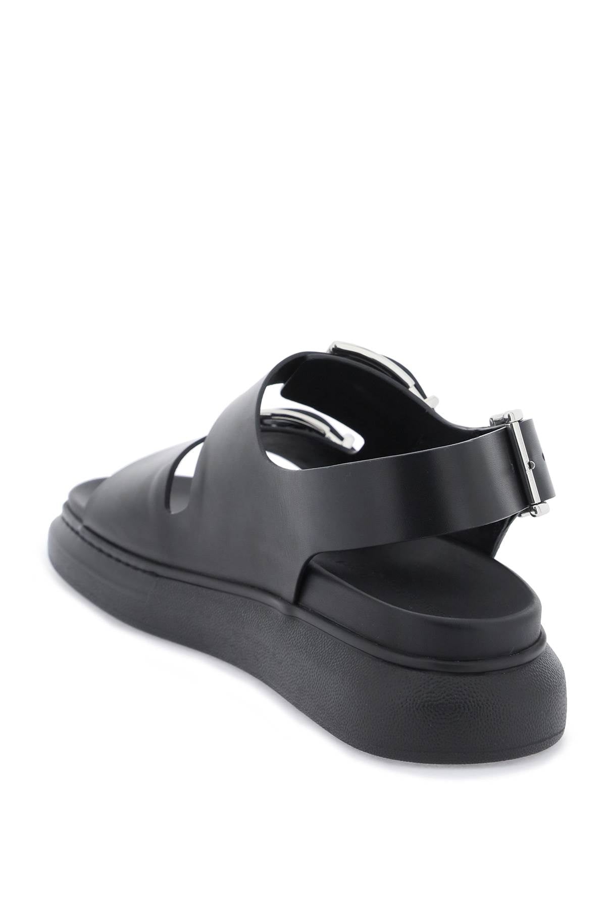 Alexander Mcqueen leather sandals with maxi buckles Sandals Alexander Mcqueen