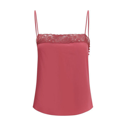 Chloé crêpe de chine and lace Top