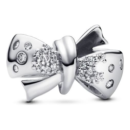 PANDORA CHARMS Mod. SPARKLING BOW DESIGNER FASHION JEWELLERY PANDORA