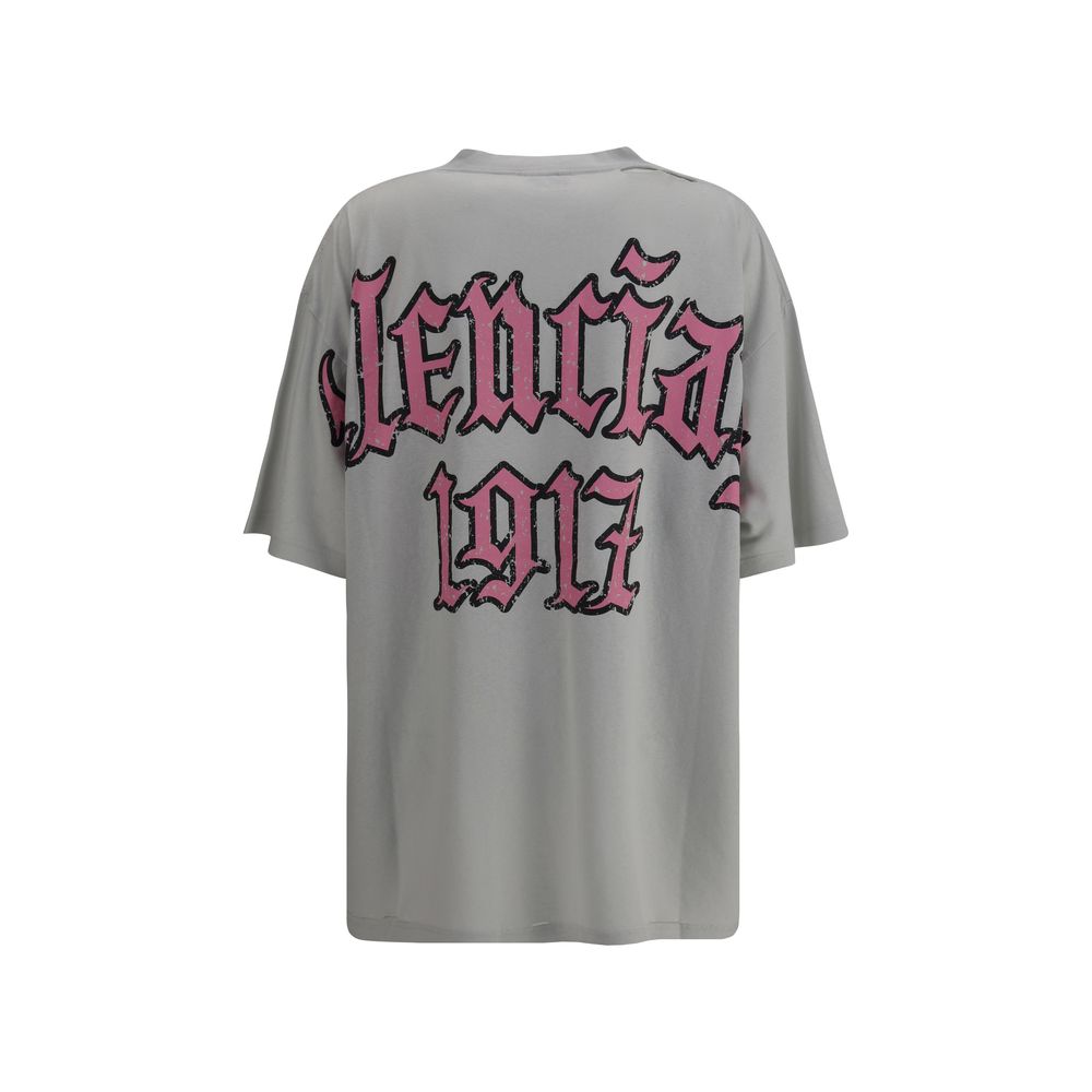 Balenciaga Gray Cotton T-Shirt Balenciaga