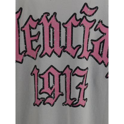 Balenciaga Gray Cotton T-Shirt Balenciaga