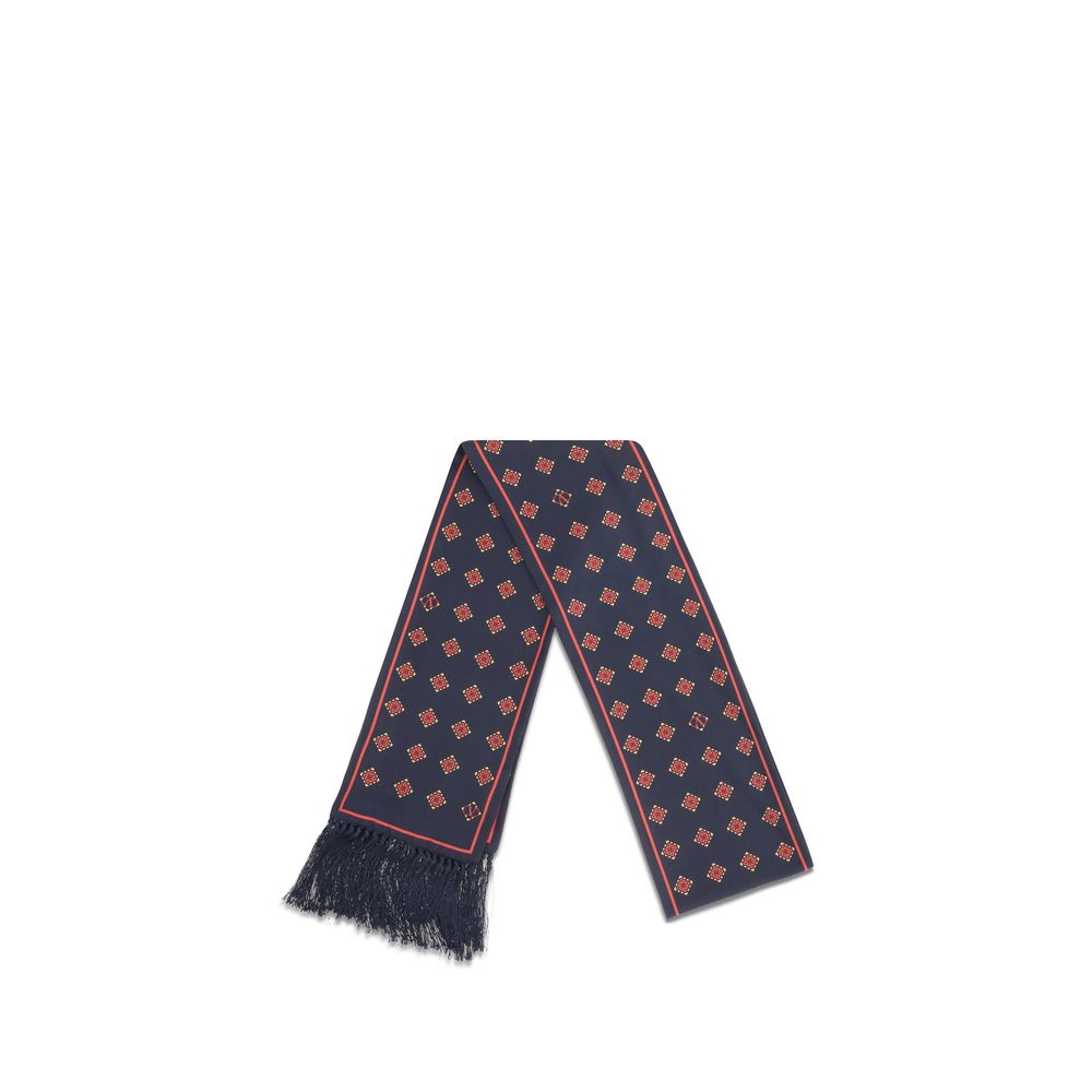 Valentino Garavani Blue Silk Scarf