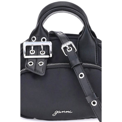 Ganni Black Nylon Shoulder Bag