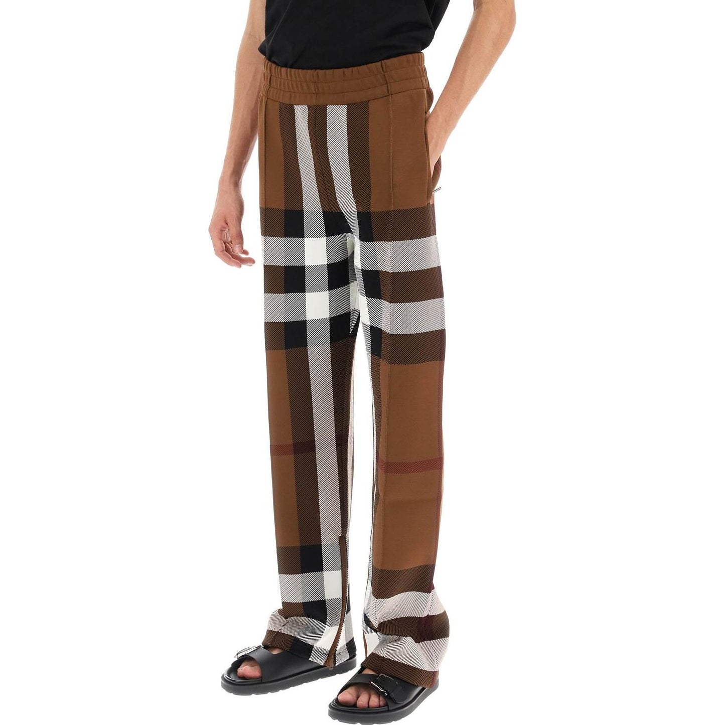 Burberry check track pants Trousers Burberry