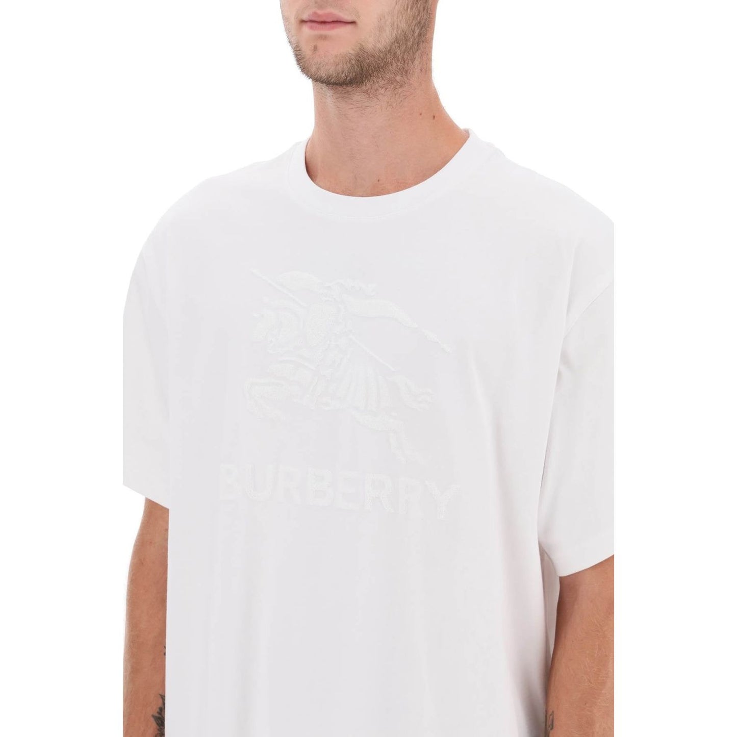 Burberry ekd embroidery 'raynerton' oversized t-shirt Topwear Burberry