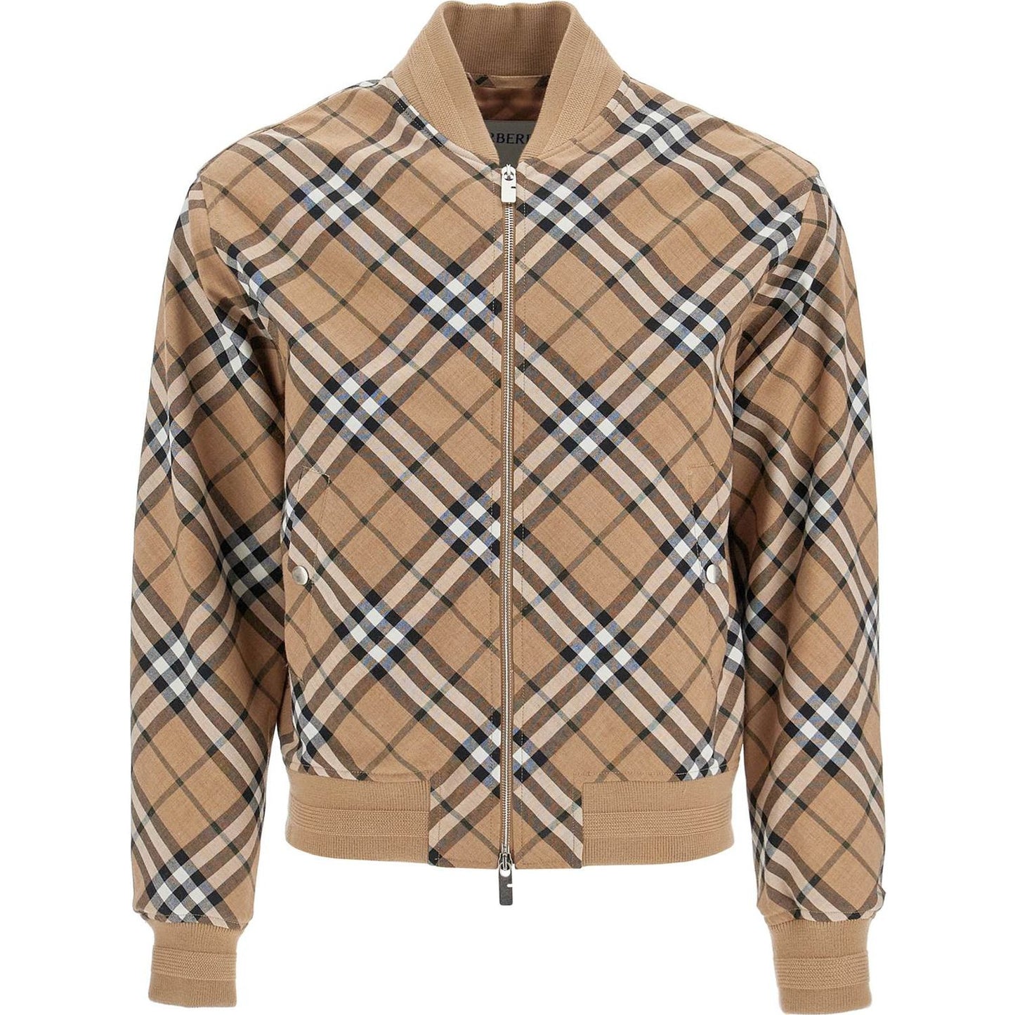 Burberry ered harrington jacket in wool blend Jackets Burberry