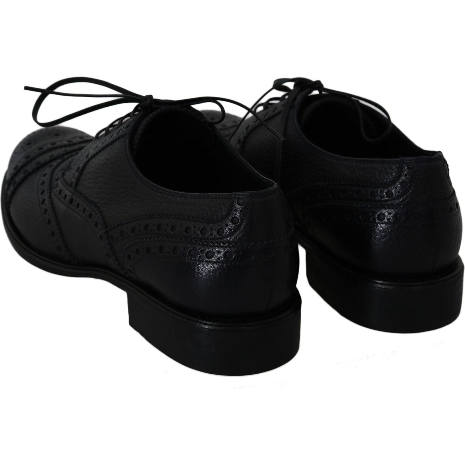 حذاء ديربي أنيق باللون الأزرق الداكن من دولتشي آند غابانا