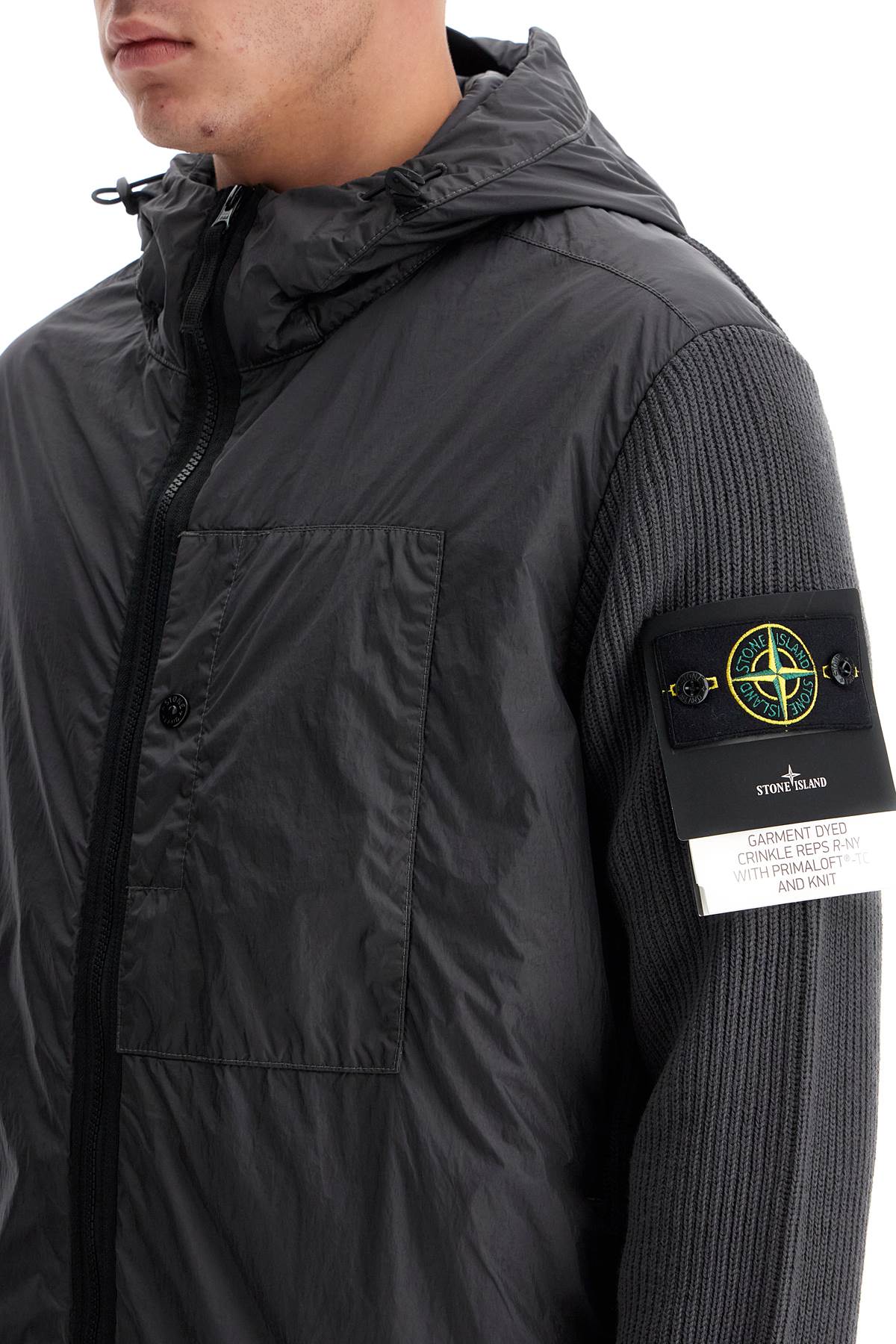 Stone Island hybrid crinkle reps r-n Vests Stone Island