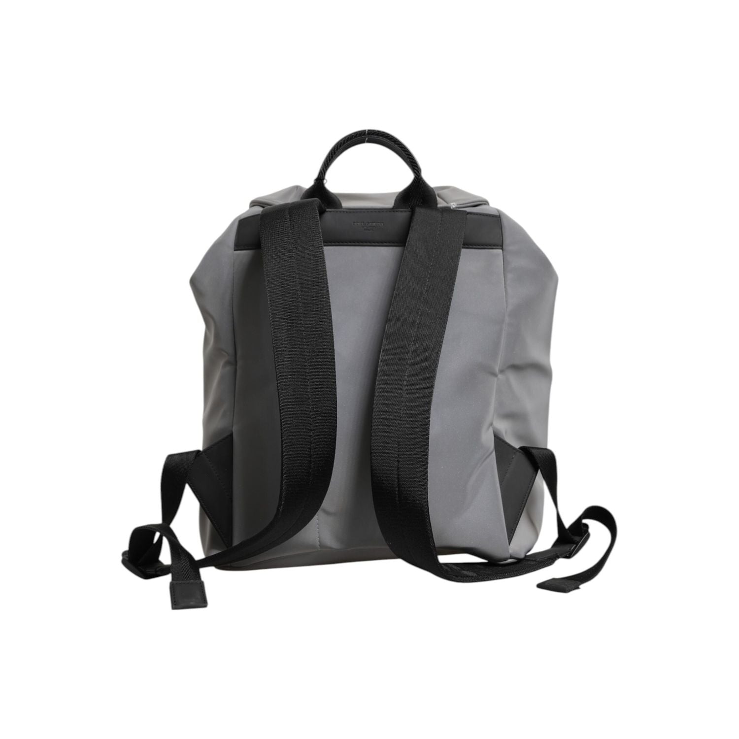 Dolce & Gabbana Gray Palermo Reflector Buckles Drawstring Backpack Bag