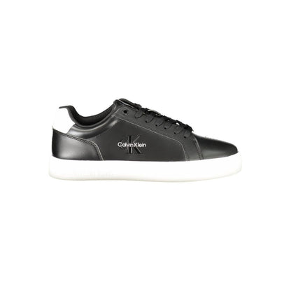 Calvin Klein Black Polyurethane Men Sneaker