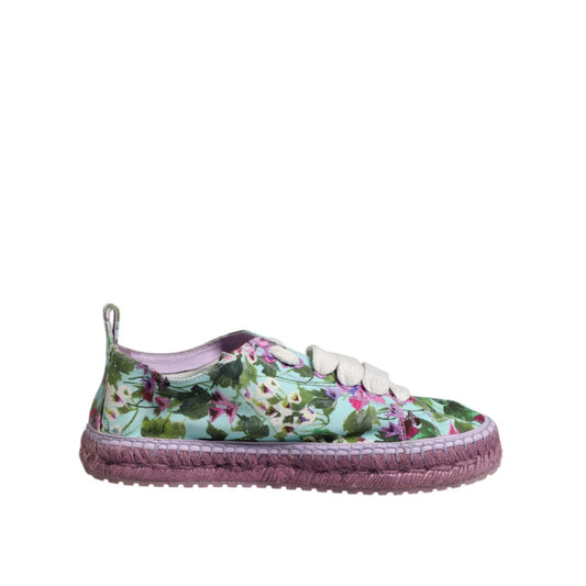 Dolce & Gabbana Multicolor Canvas Espadrilles Sneakers Shoes 1728,67345645728,Dolce & Gabbana,EU40/US9.5,Low Tops - Sneakers - Shoes,Material: 100% Cotton,Multicolor,Preowned / Defect,Shoes,Sneakers - Shoes,Sneakers - Women - Shoes,Women,Women - Shoes