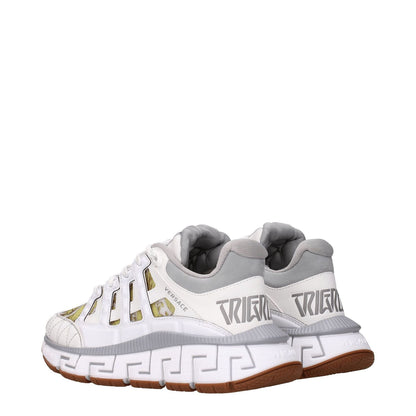 Versace White Leather Athletic Sneakers 1728,75667636384,Athletic - Sneakers - Shoes,EU37.5/US7.5,EU38.5/US8.5,New with tags,Shoes,Sneakers - Shoes,Versace,White,Women
