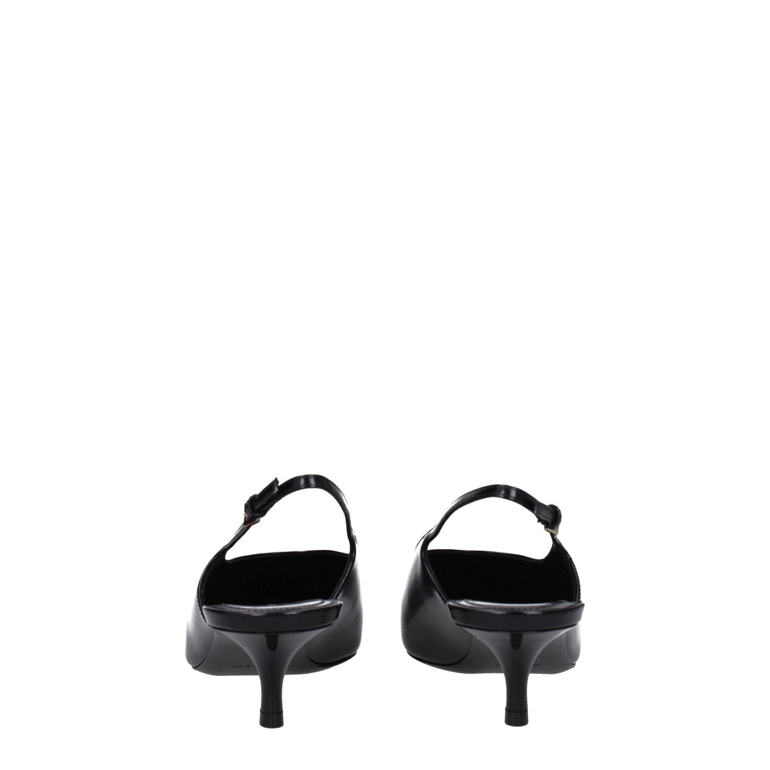 Givenchy Black Leather Mid Heel Pumps