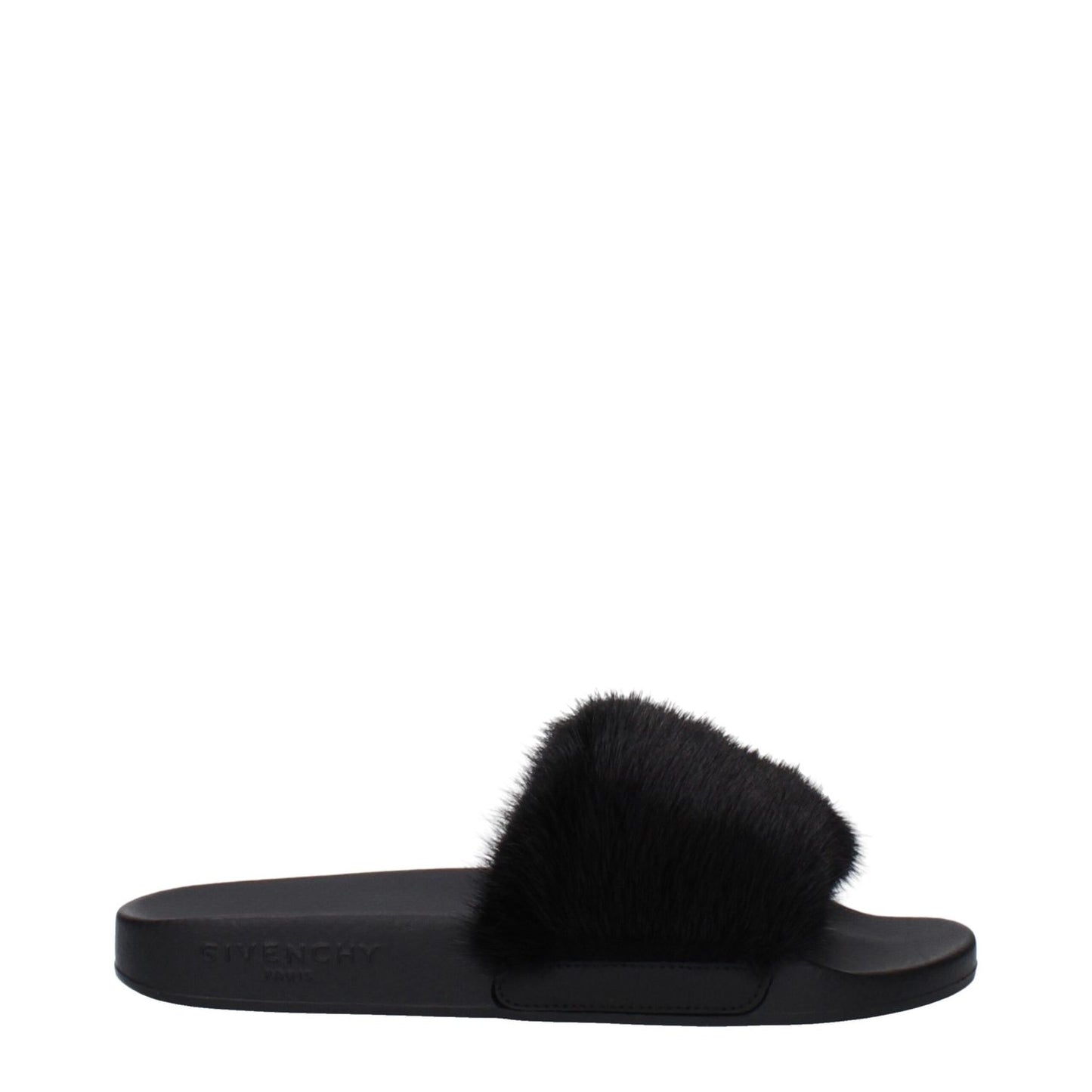 Givenchy Black Cotton Slippers