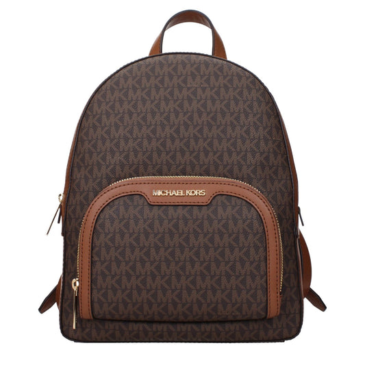 Michael Kors Brown Fabric Backpack