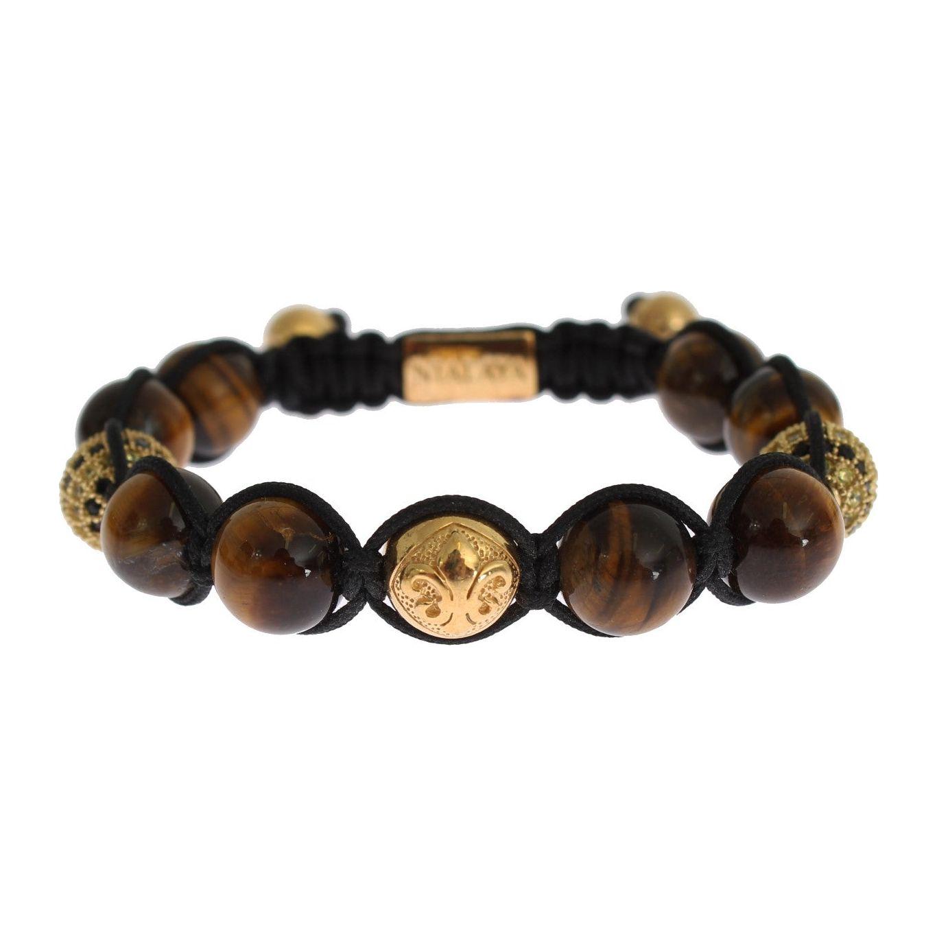 Nialaya Chic Multicolor CZ & Tigers Eye Bracelet Bracelet Nialaya