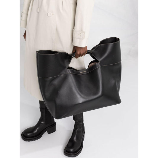 Alexander McQueen The Bow leather tote Bag Black Shopper Alexander Mcqueen