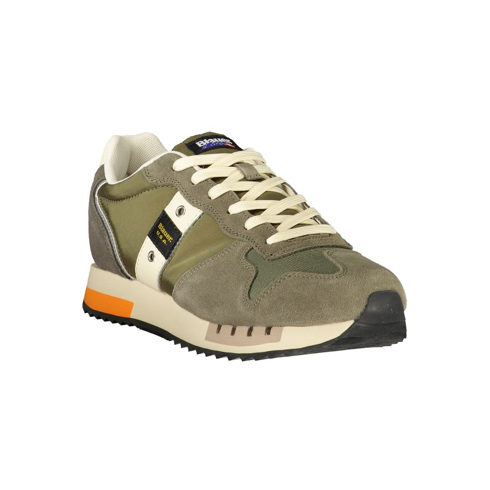 Blauer Verde Poliuretano Uomo Sneaker