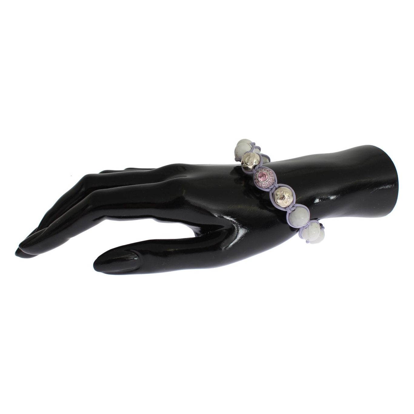 Nialaya Elegant Silver Purple CZ & Howlite Bracelet Bracelet Nialaya