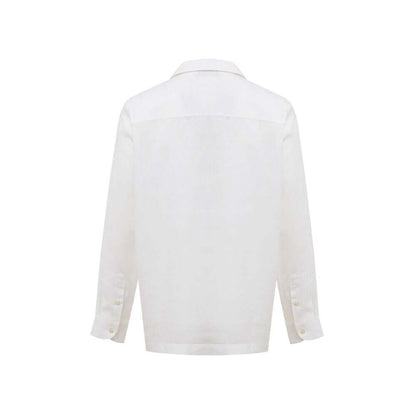 Gran Sasso White Linen Shirt