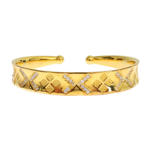 Nialaya Elegant Gold Plated Silver CZ Bracelet Bracelet Nialaya