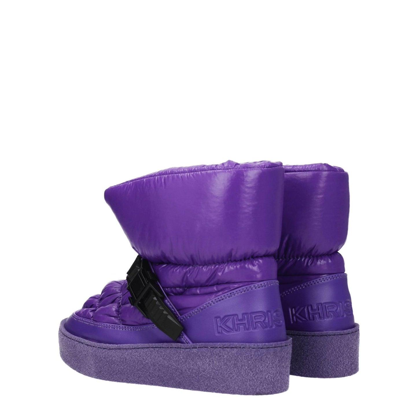 Khrisjoy Purple Polyester Ankle Boots