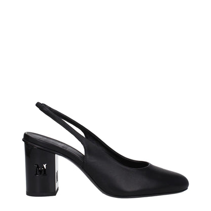 Max Mara Black Leather Pumps