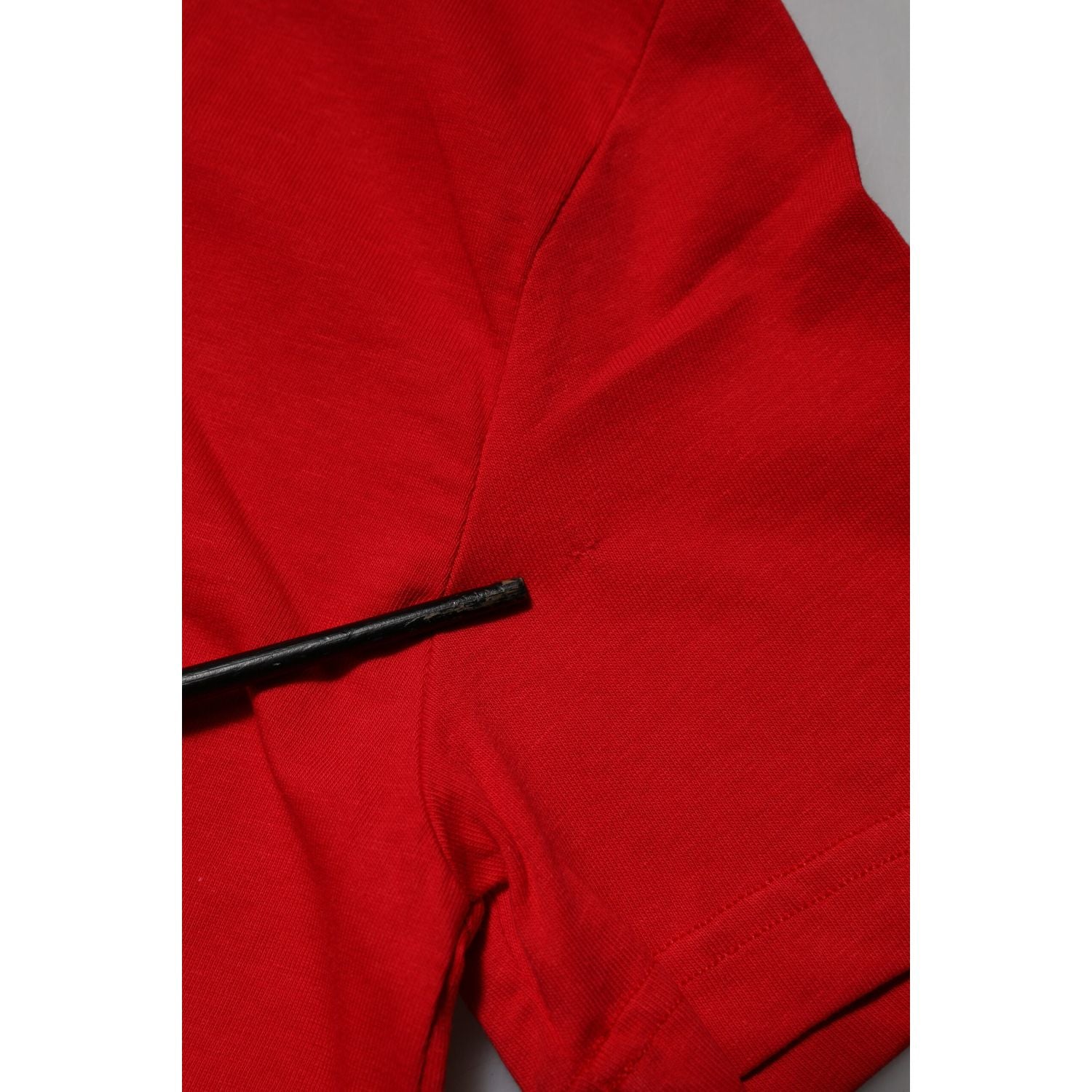 Dolce & Gabbana Red Crew Neck Short Sleeve Casual Tee T-shirt