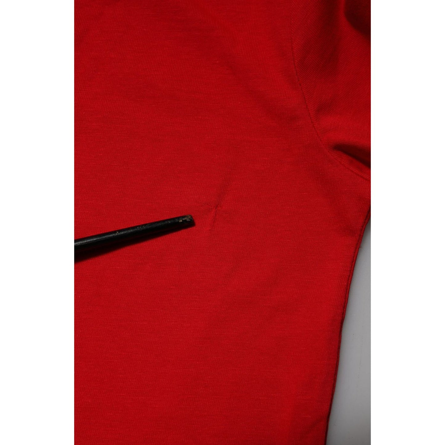 Dolce & Gabbana Red Cotton Short Sleeves Crew Neck Top T-shirt