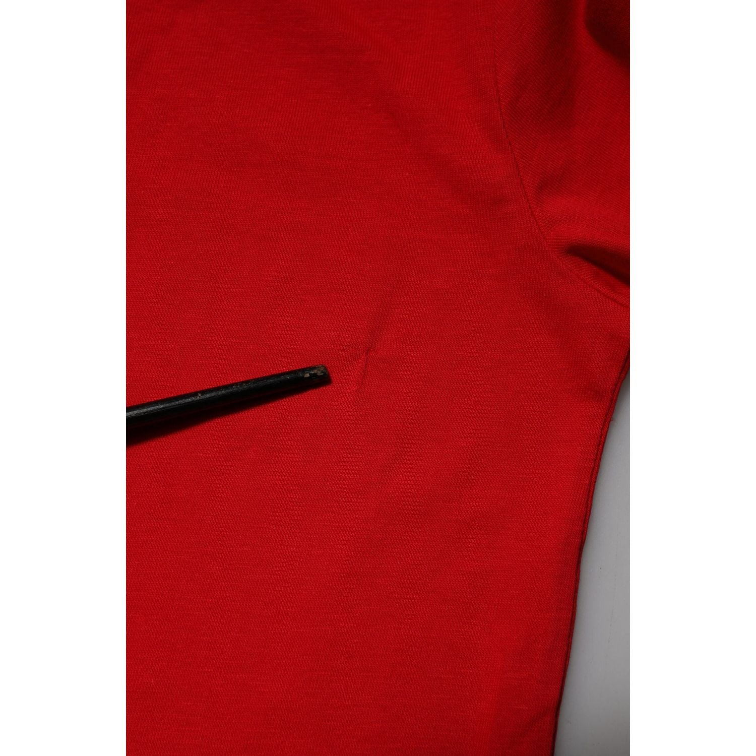 Dolce & Gabbana Red Cotton Short Sleeves Crew Neck Top T-shirt