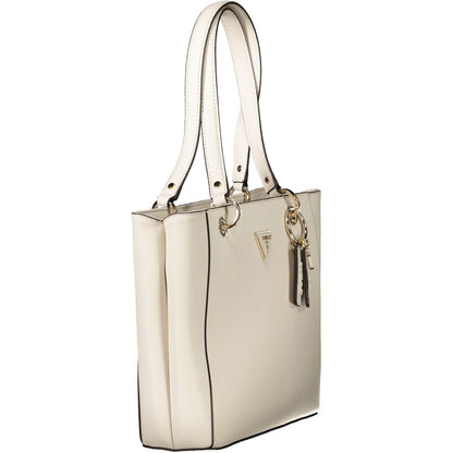 Guess Jeans Beige Polyurethane Women's Shoulder Bag