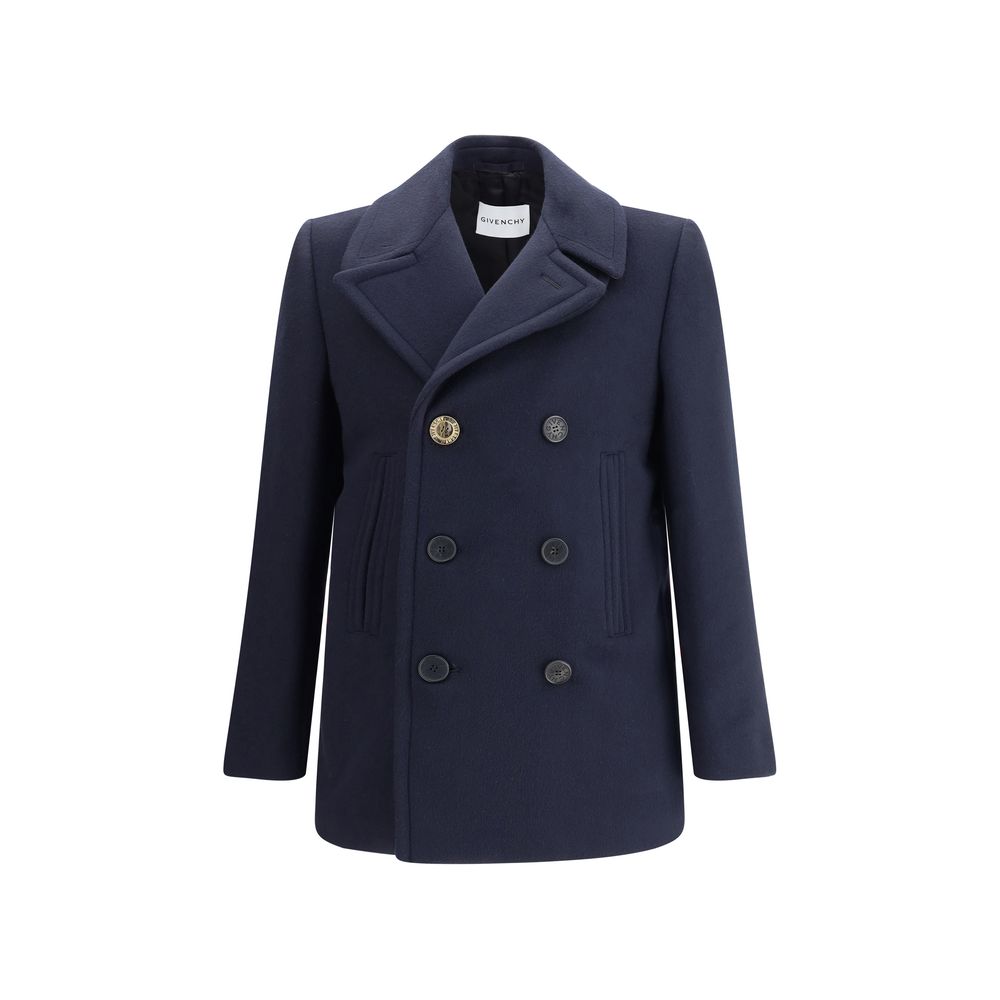 Givenchy Blue Wool Coat