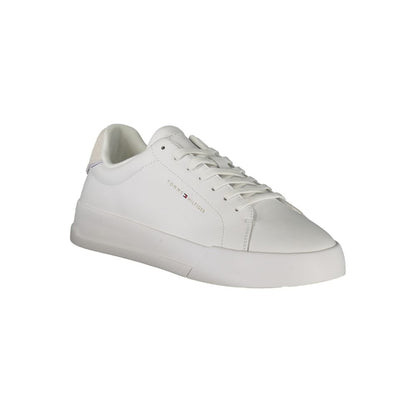 Tommy Hilfiger White Polyurethane Men Sneaker