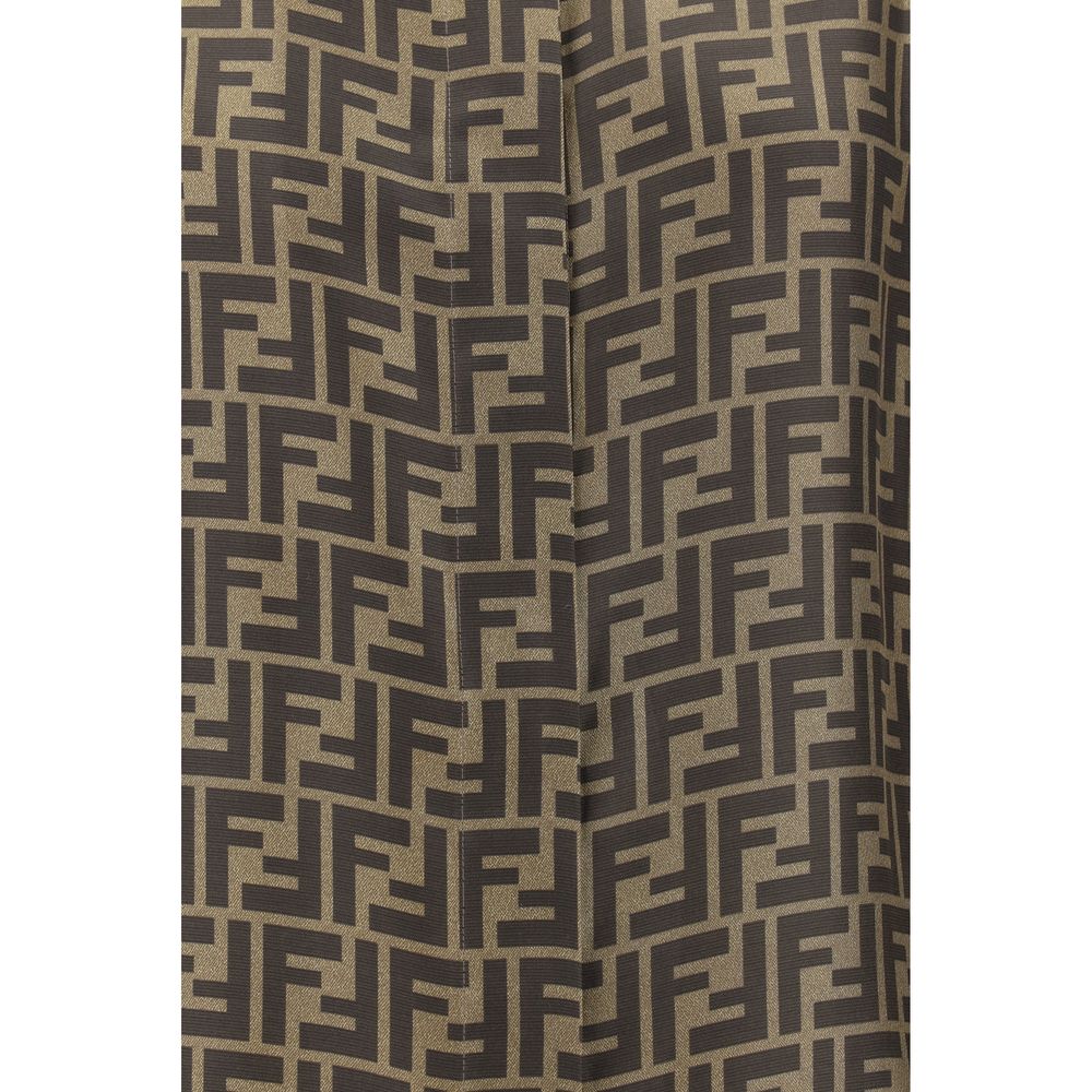 Fendi Brown Silk Pattern Shirt 1728,72470364320,Brown,Clothing,Fendi,IT38 | S,IT40 | M,IT42 | L,New with tags,Pattern - Shirts - Clothing,Shirts - Clothing,Women