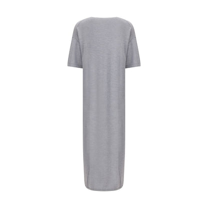 Khaite Gray Wool Casual Dress