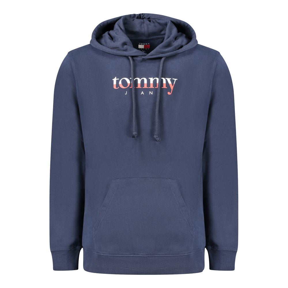 Tommy Hilfiger Blue Cotton Men's Hooded Sweatshirt