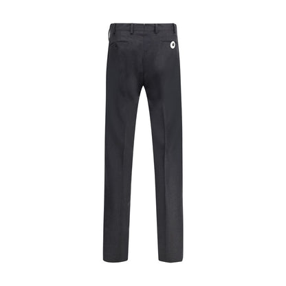 Germano Gray Fleece Wool Dress Pants