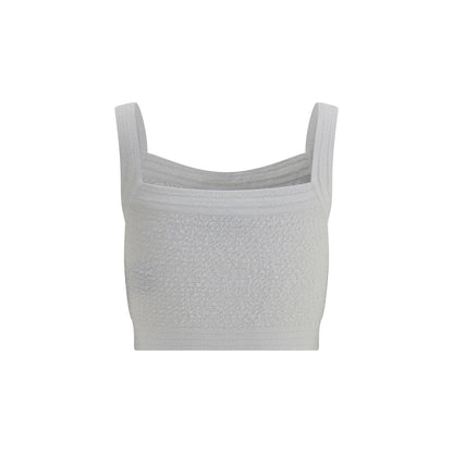 Balmain White Polyamide Top