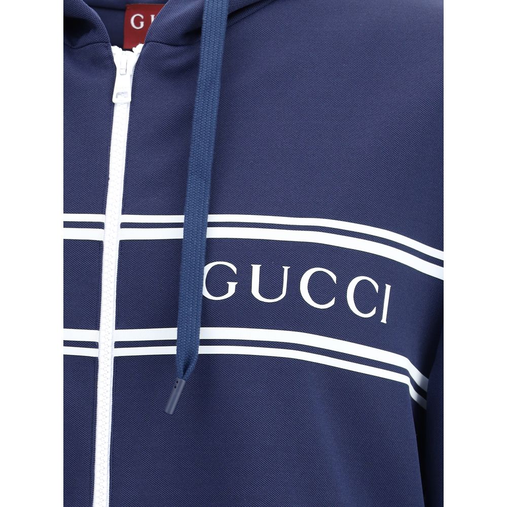 Gucci Blue Polyester Sweatshirt