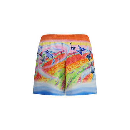 Casablanca Multicolor Silk Bermuda Shorts