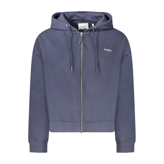 Pepe Jeans Blue Cotton Women's Hoodie