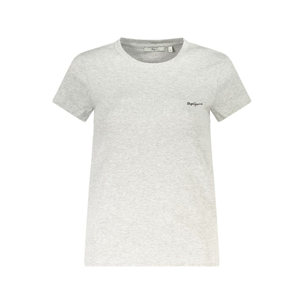 Pepe Jeans Grigio Cotton Women T-Shirt