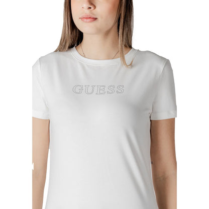 Guess Active White Cotton T-Shirt